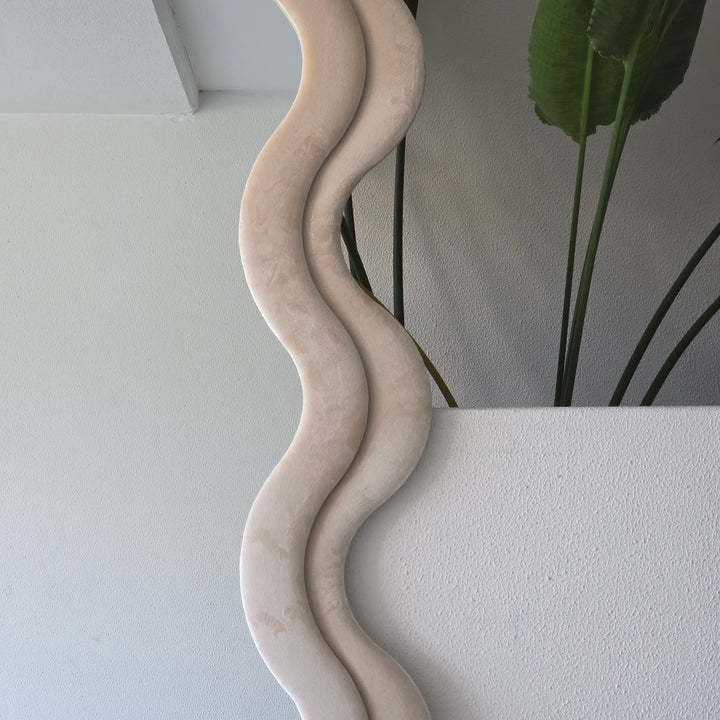 Rayna - 200x100cm | Full Length Wavy Fabric Mirror