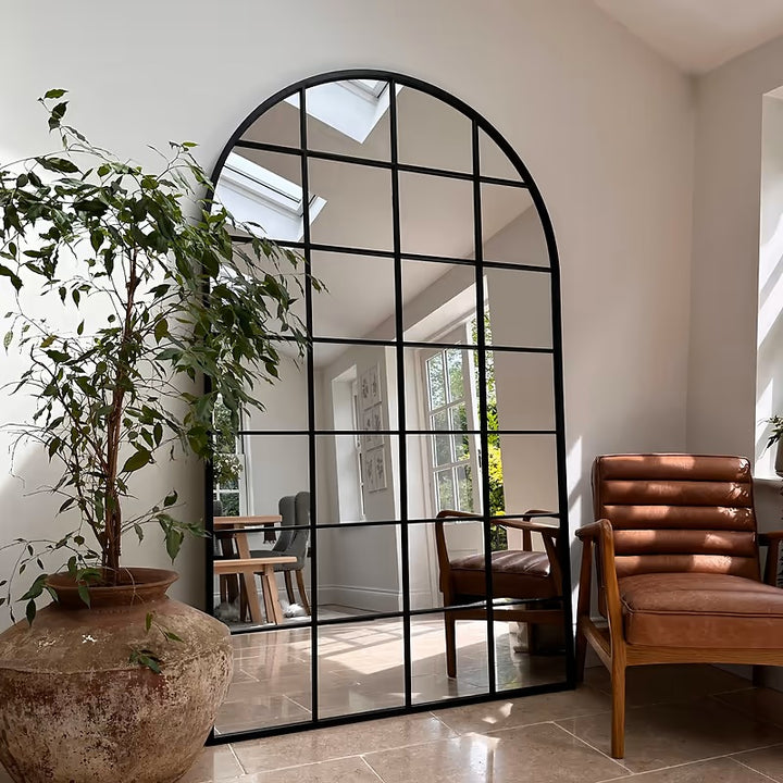 Harlem – 200x120cm Extra Large Window Arch Mirror | Indoor & Outdoor Mirror