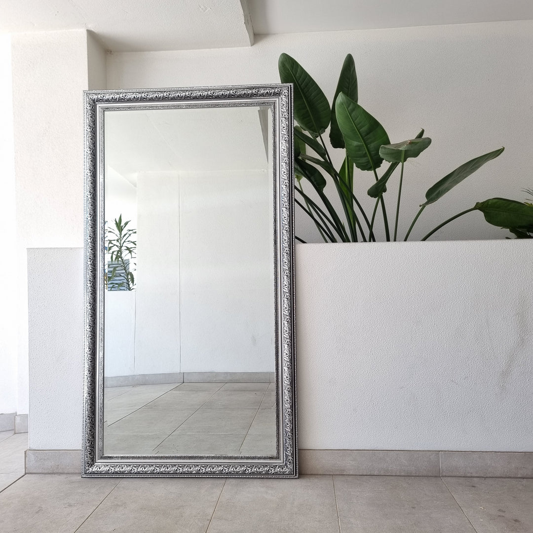 Black Ornate Full length mirror
