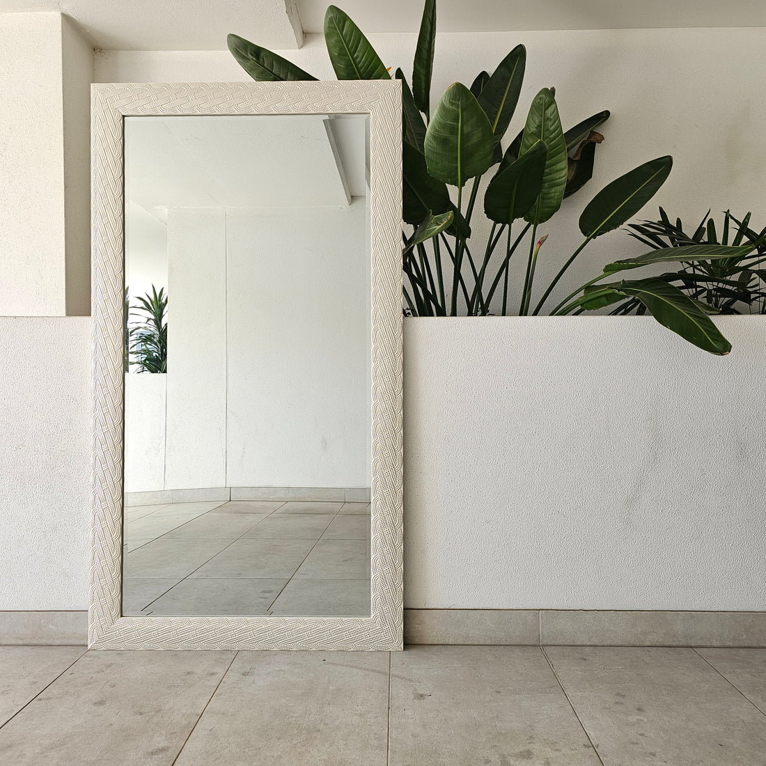 Hollywood full-length dressing mirror with a slim frame