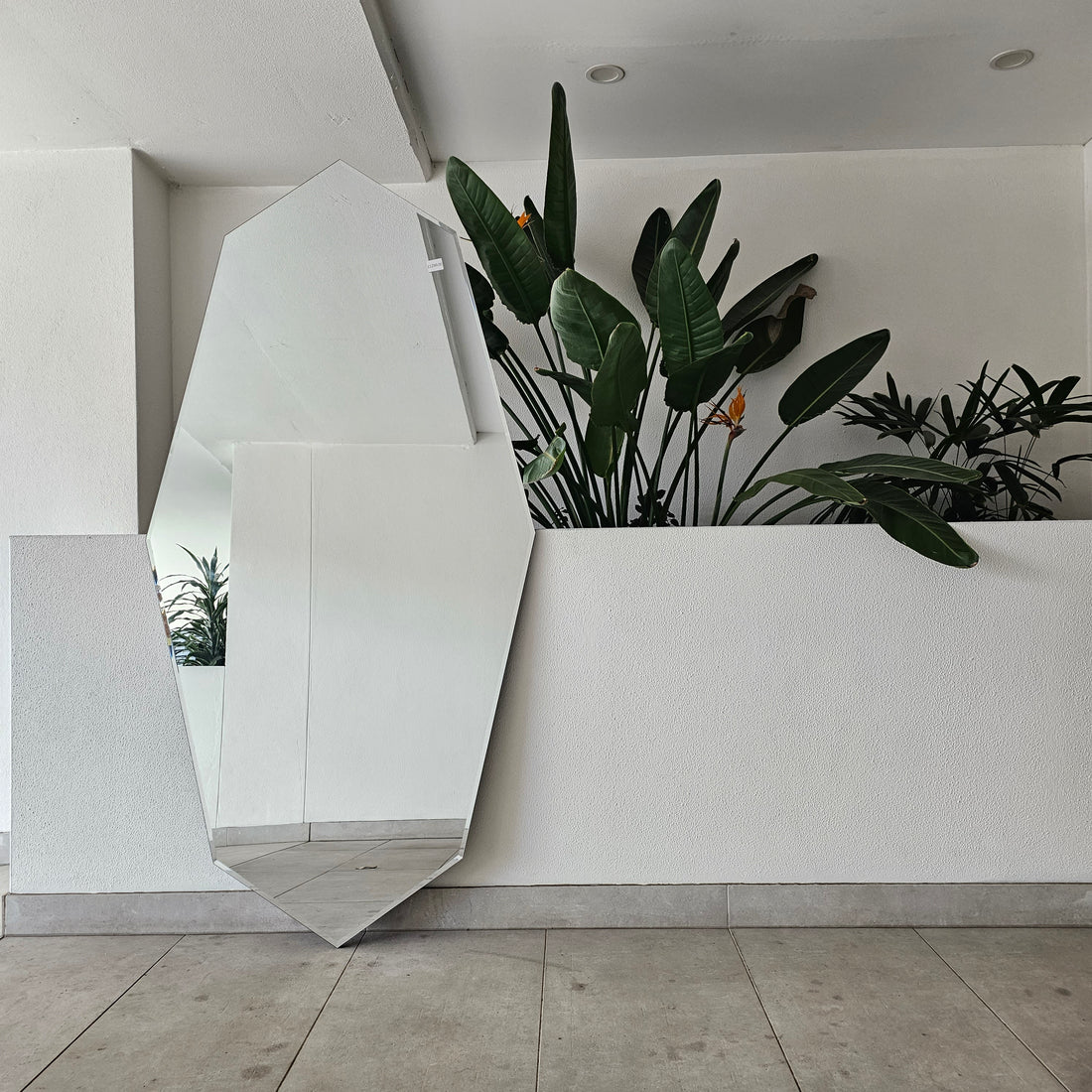 Soho frameless irregular wall mirror