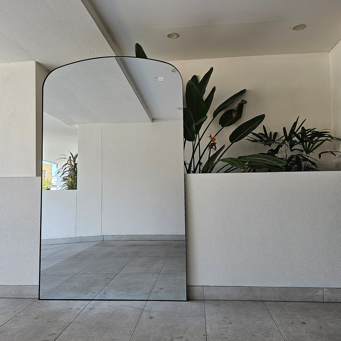 Louisiana arch full-length mirror, 200x120cm, with a metal frame