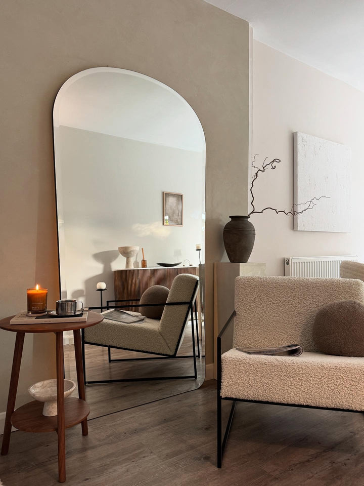 Crescent Arch Mirror – 190x95cm (Frameless Curved Design) *** PRE ORDER ***