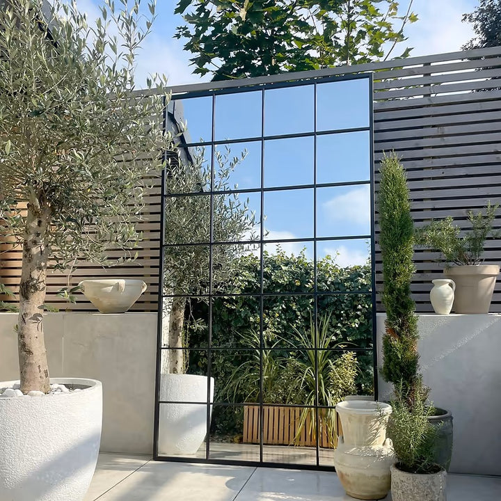 Manhattan – 210x120cm Black Extra Large Window Mirror | Indoor & Outdoor Mirror *** PRE ORDER ***