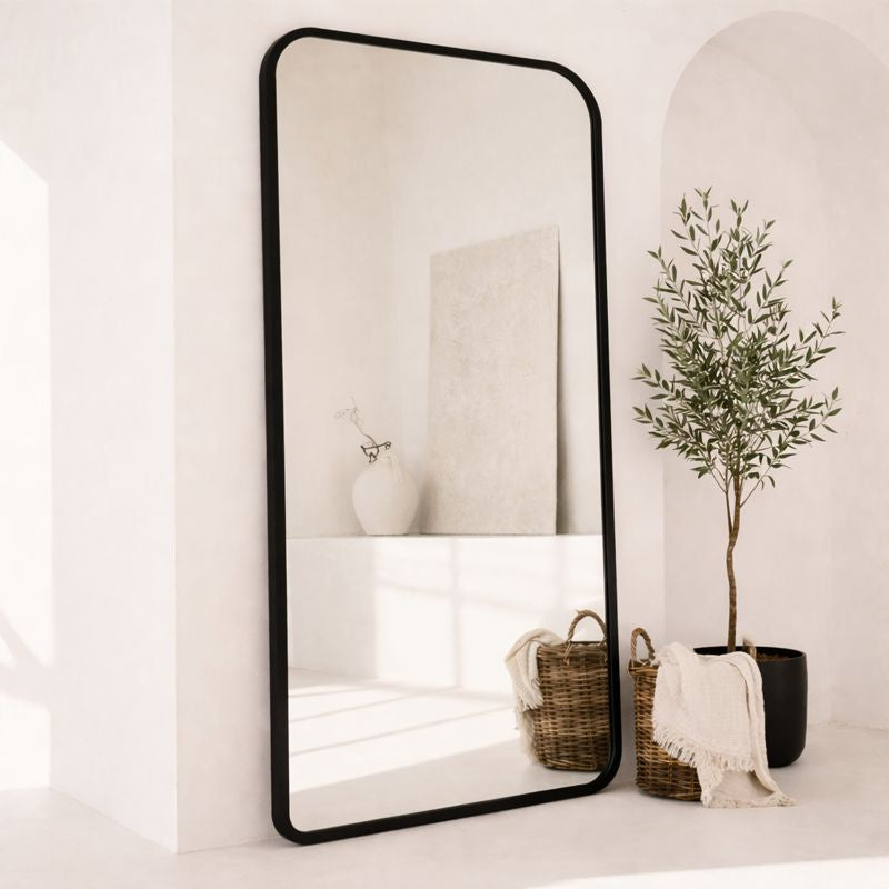 Amber - 200x100cm Large Full Length Curved Edge Mirror *** PRE ORDER ***