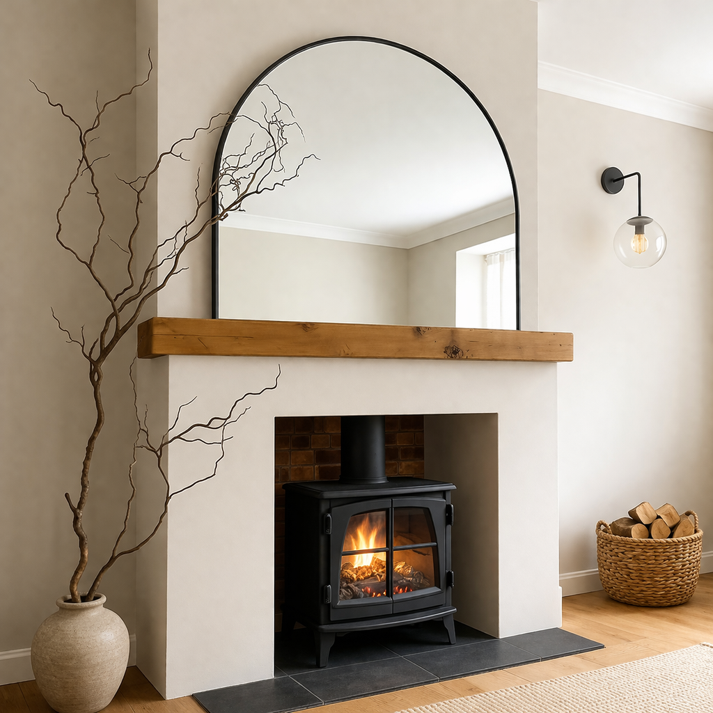 Roma Half Arch Mirror - 120cm x 80cm | Indoor and Bathroom Mirror ***PRE ORDER***