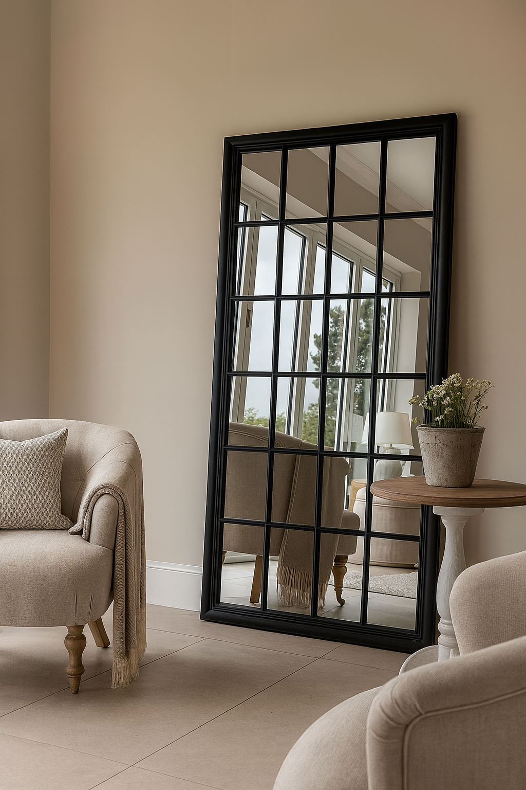 SASH 200x100cm - SHABBY CHIC WINDOW MIRROR *** PRE ORDER ***