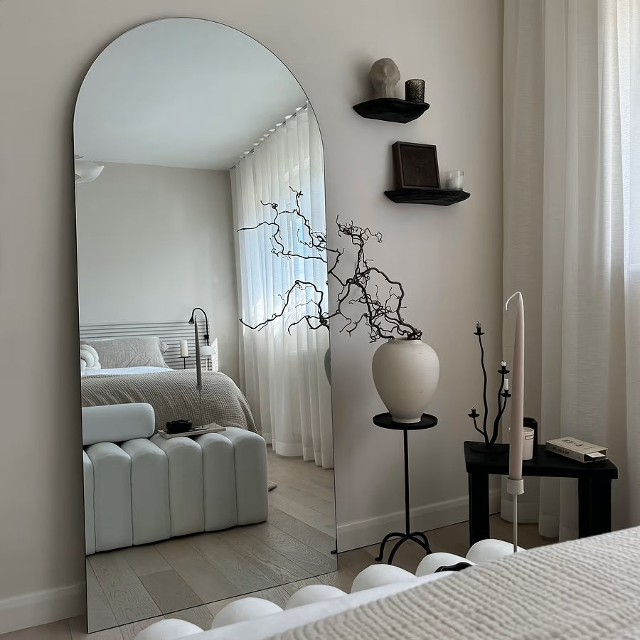 Bronte frameless full-length arch mirror