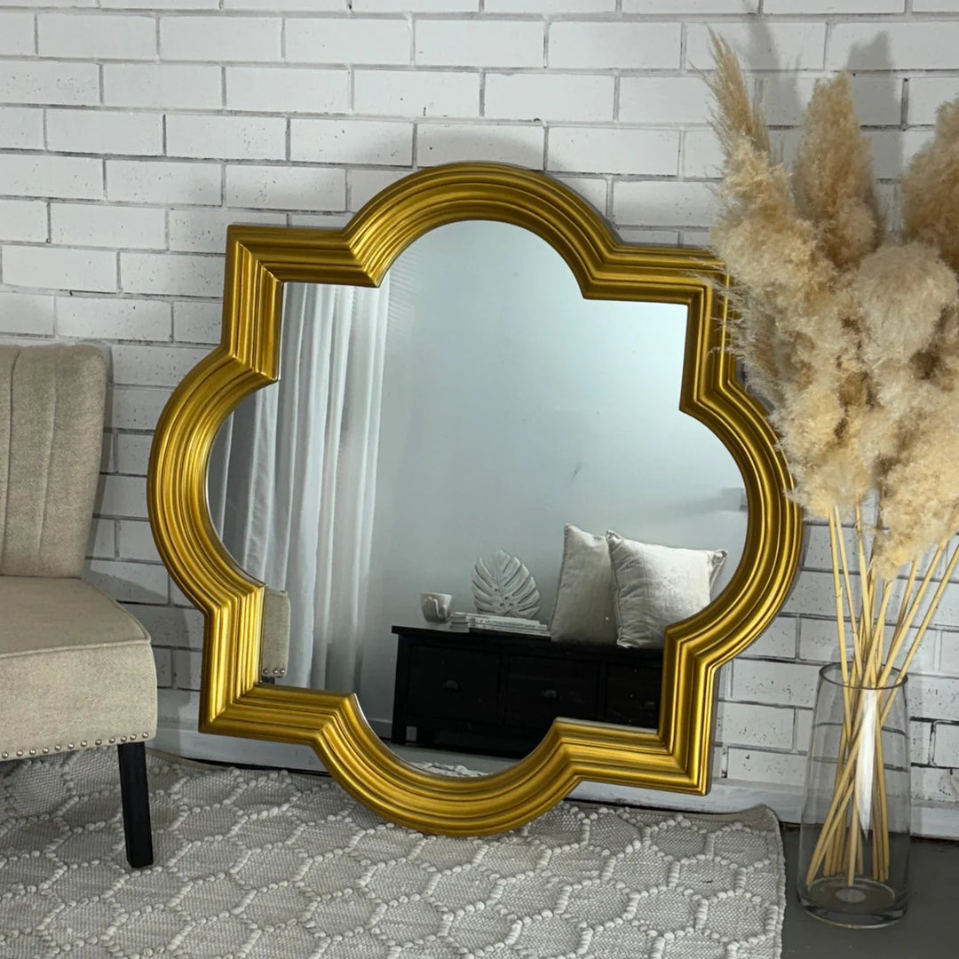 Coco 120x120cm - Antique Gold Mirror