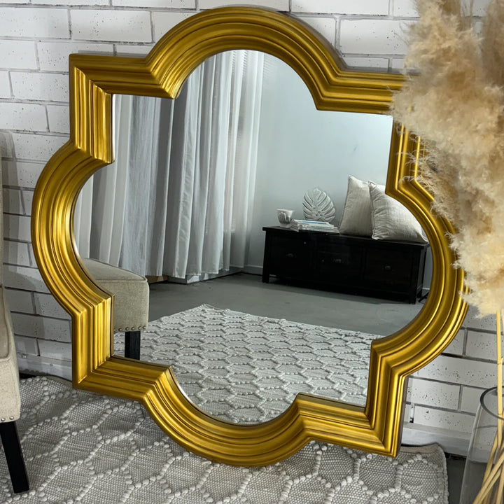 Coco 120x120cm - Antique Gold Mirror