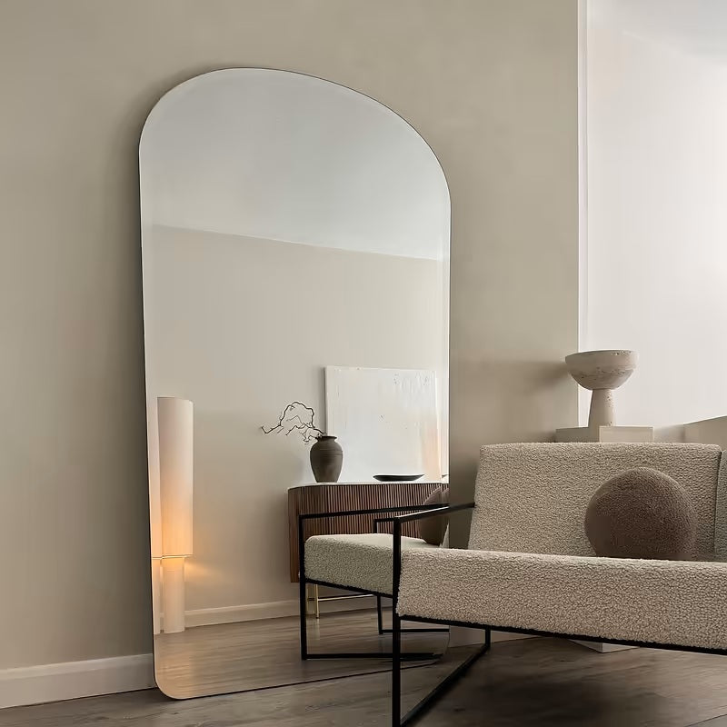 Crescent Arch Mirror – 190x95cm (Frameless Curved Design) *** PRE ORDER ***