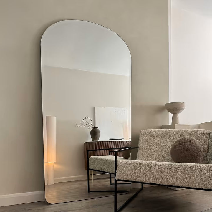 Crescent Arch Mirror – 190x95cm (Frameless Curved Design) *** PRE ORDER ***