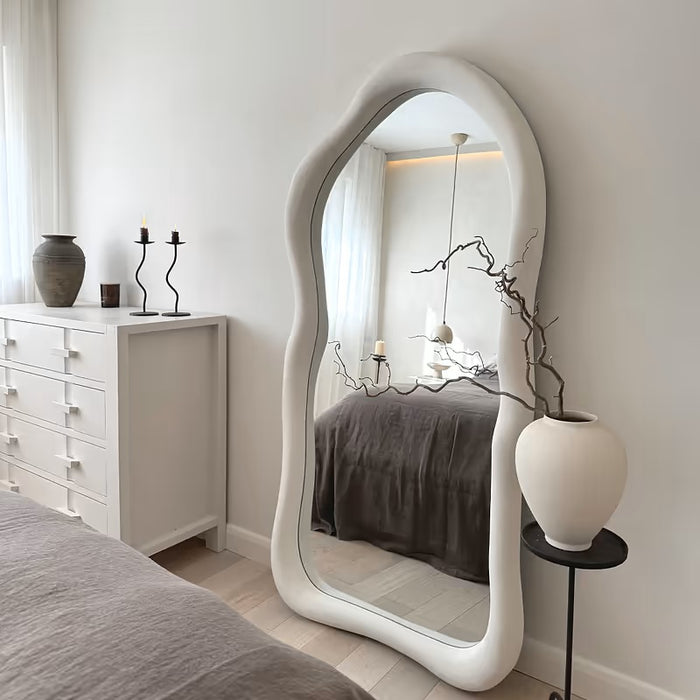 Sienna white curvy-arch full-length mirror, 190x90cm