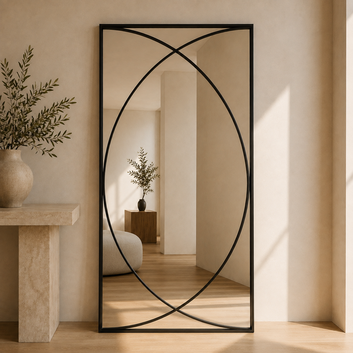 Vaskania Art Deco Full-Length Mirror - 200cm x 100cm ***PRE ORDER SEP***