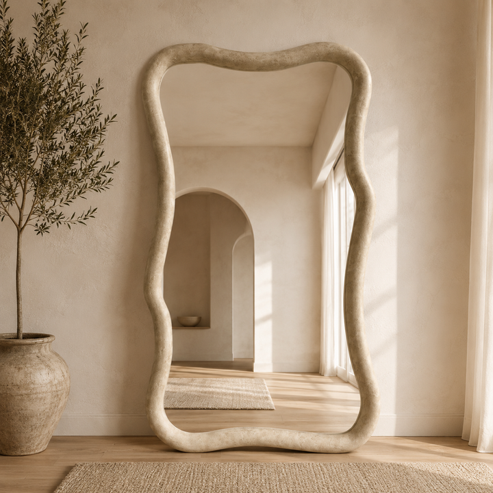 FOSSIL 190x110cm Irregular Curved Full Length Mirror