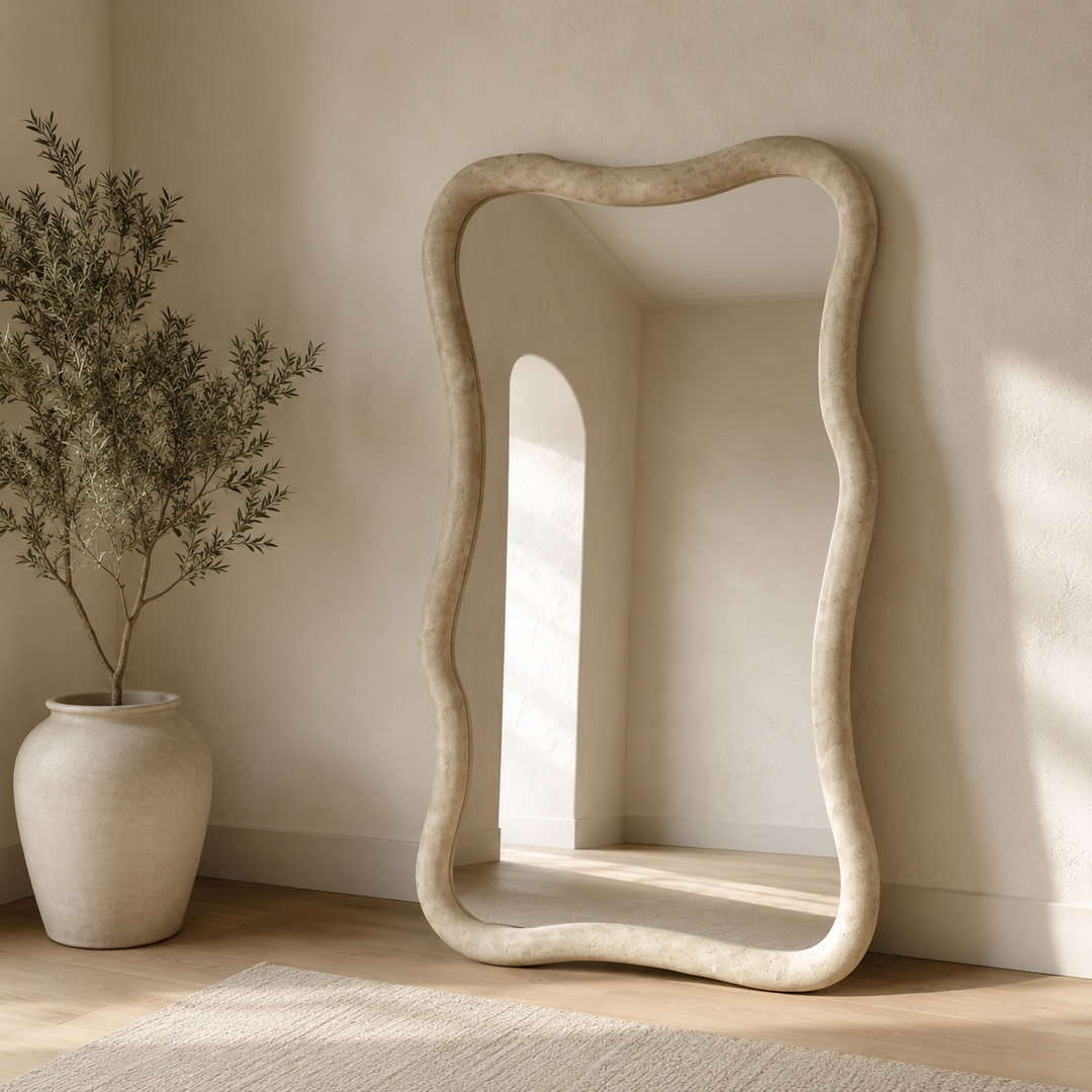 FOSSIL 190x110cm Irregular Curved Full Length Mirror