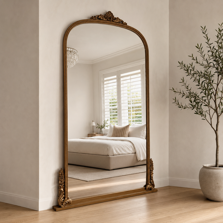 Audrey - Gold Traditional Arch Vintage Ornate Baroque Mirror