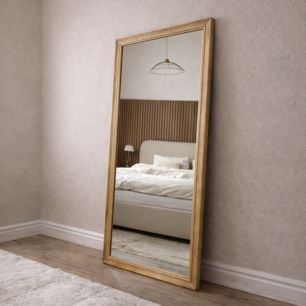 MOSSMAN 180x90cm – Full-Length Coastal Wood Distressed Mirror