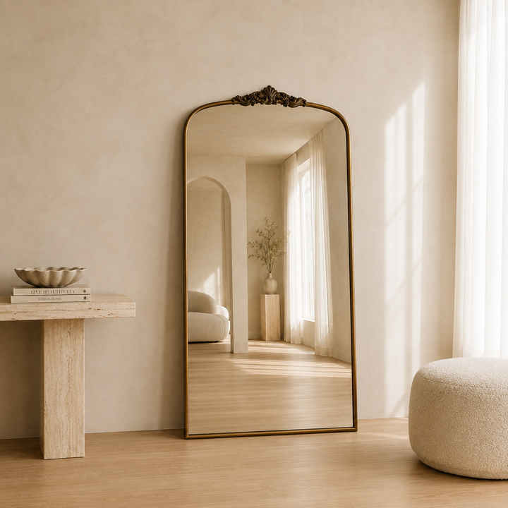 Kensington - 200x100cm FULL LENGTH ARCH ORNATE MIRROR