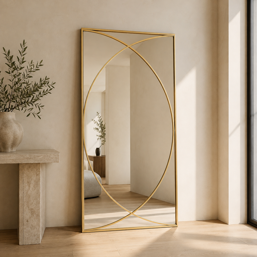Vaskania Art Deco Full-Length Mirror - 200cm x 100cm ***PRE ORDER SEP***