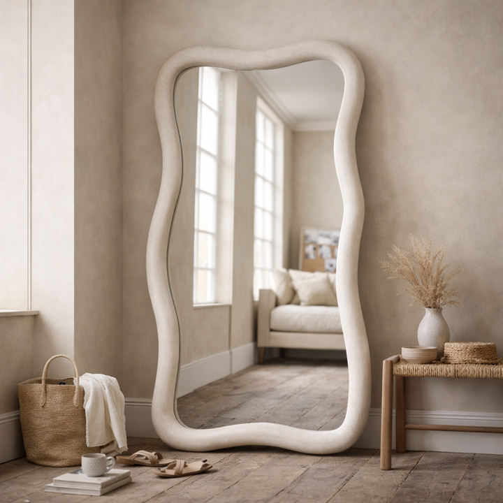 FOSSIL 190x110cm – Irregular Curved Full-Length Mirror (Sculptural Design)
