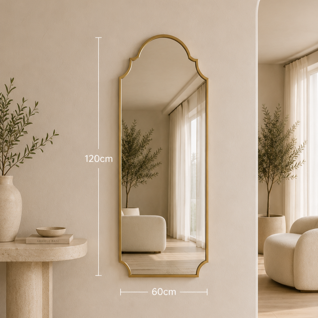 SHINE Arch mirror 120x60cm