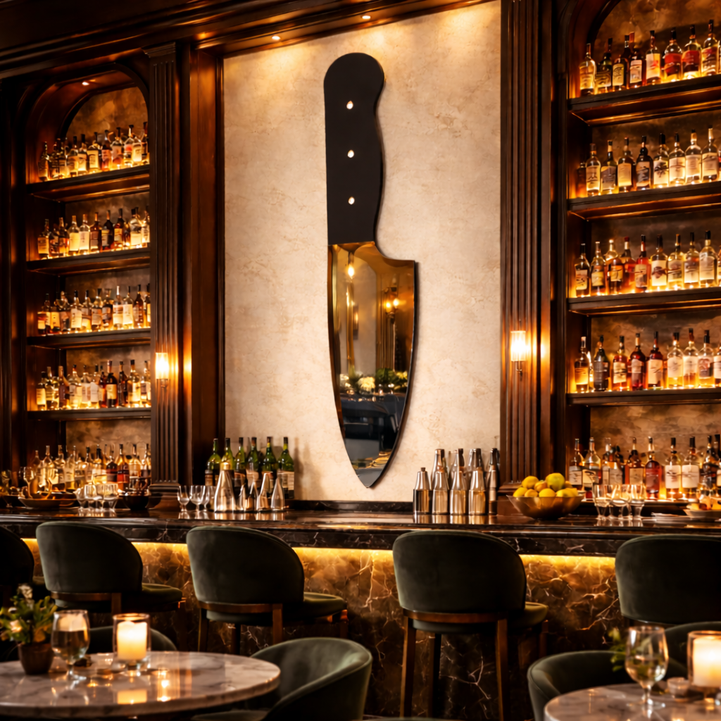 The Knife Mirror - Designer Full-Length Statement Mirror | 200cm x 40cm