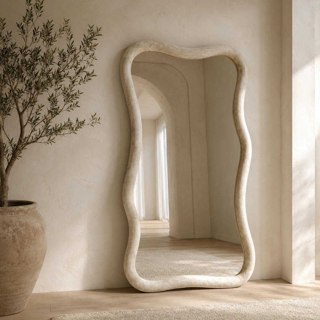 FOSSIL 190x110cm Irregular Curved Full Length Mirror