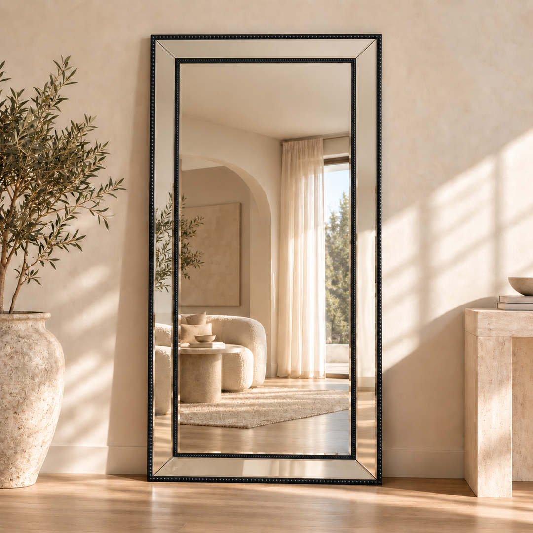 Sapphire Beaded 190x90cm – Full-Length Beaded Frame Mirror