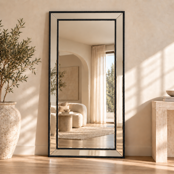 Sapphire Beaded 190x90cm – Full-Length Beaded Frame Mirror