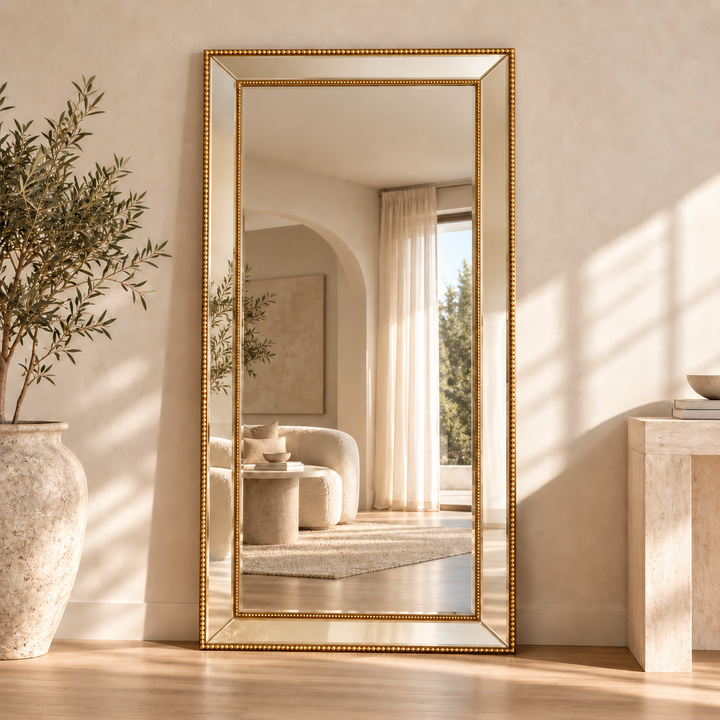 Sapphire Beaded 190x90cm – Full-Length Beaded Frame Mirror