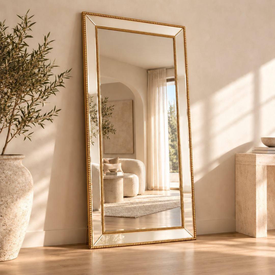 Sapphire Beaded 190x90cm – Full-Length Beaded Frame Mirror