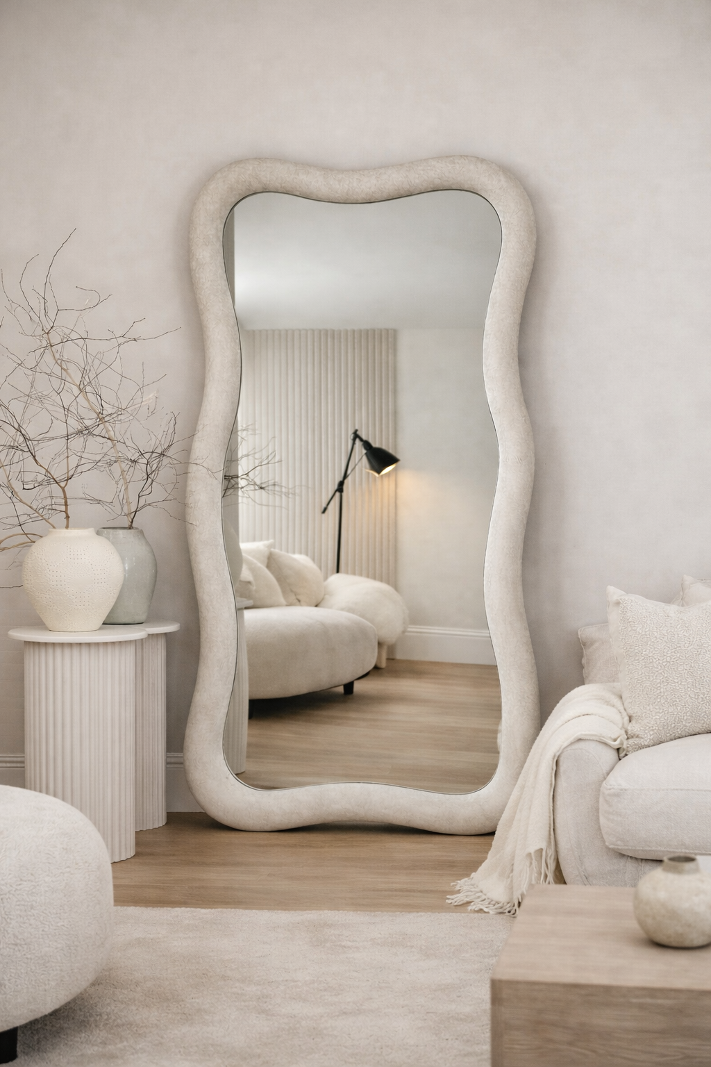 FOSSIL 190x110cm – Irregular Curved Full-Length Mirror (Sculptural Design) *** PRE ORDER ***
