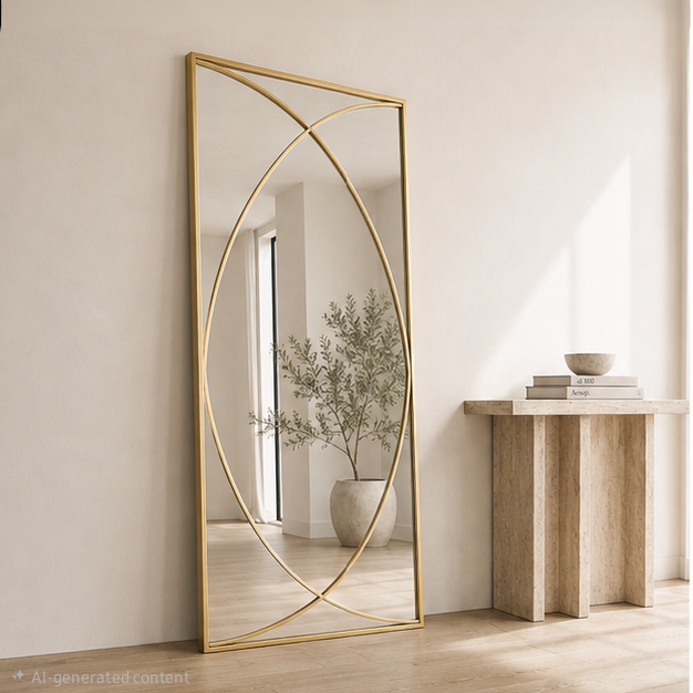Vaskania Art Deco Full-Length Mirror - 200cm x 100cm ***PRE ORDER SEP***