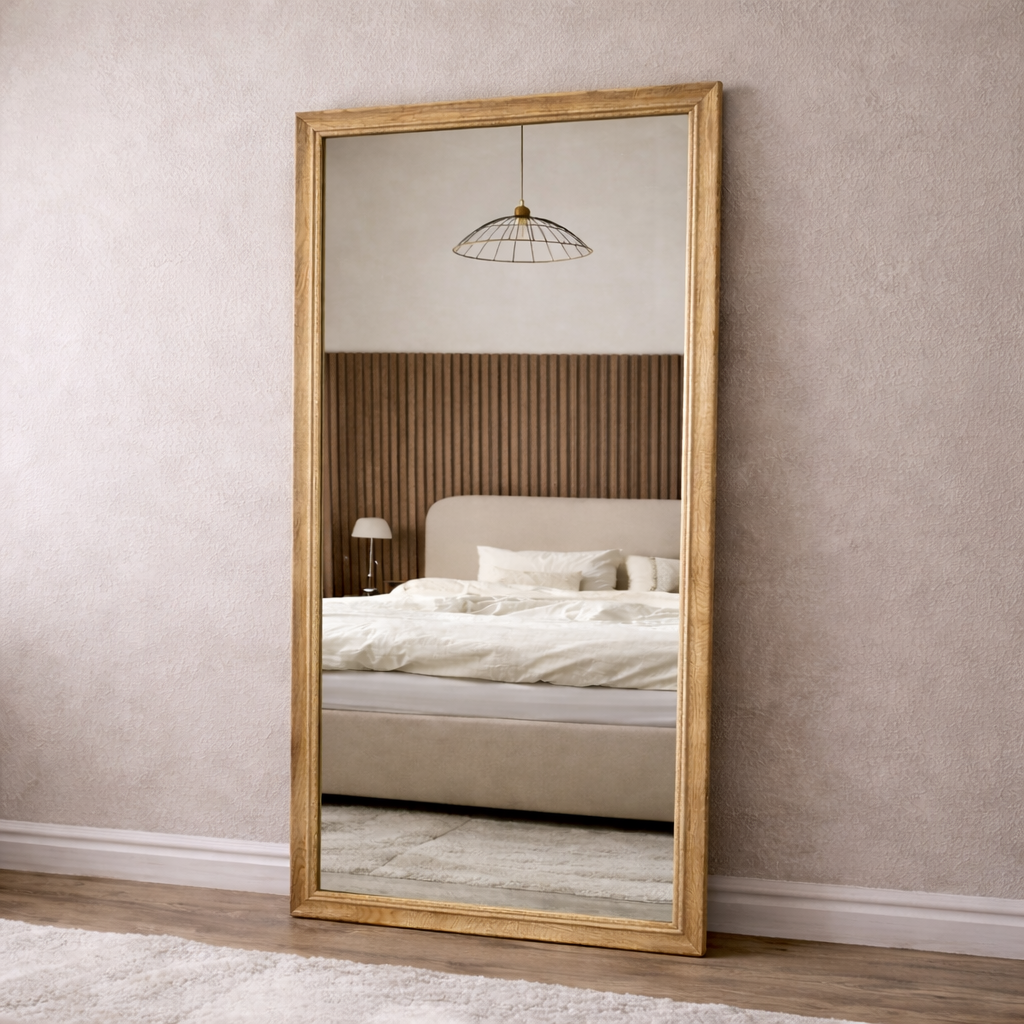Mossman distressed coastal wood full-length mirror, 180x90cm