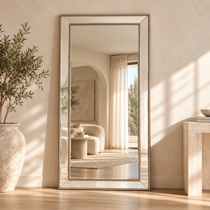 Sapphire Beaded 190x90cm – Full-Length Beaded Frame Mirror