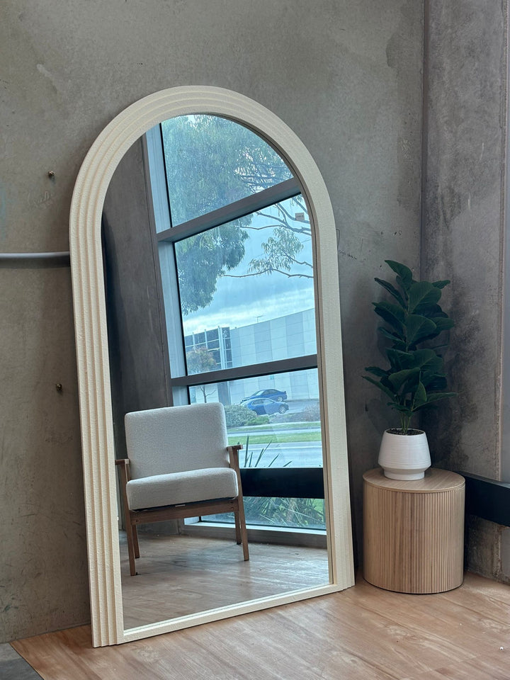 CLEO 190x110cm - FULL LENGTH ARCHED CONCRETE MIRROR