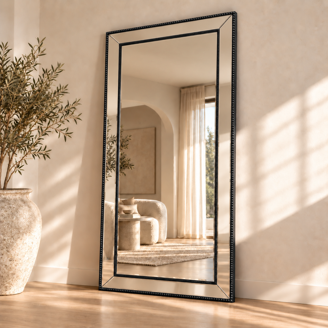 Sapphire Beaded 190x90cm – Full-Length Beaded Frame Mirror