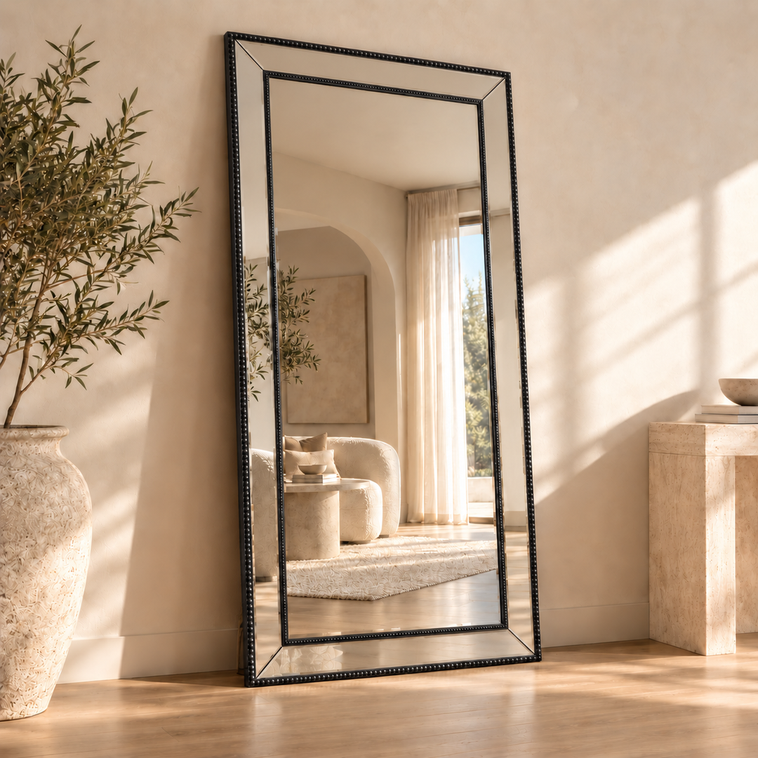 Sapphire Beaded 190x90cm – Full-Length Beaded Frame Mirror