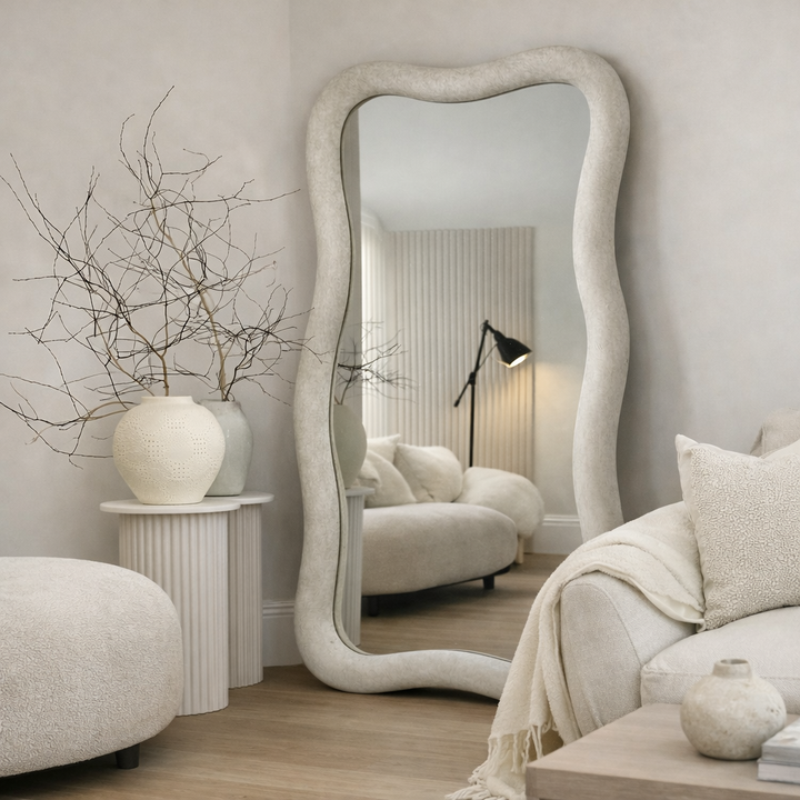 FOSSIL 190x110cm – Irregular Curved Full-Length Mirror (Sculptural Design) *** PRE ORDER ***
