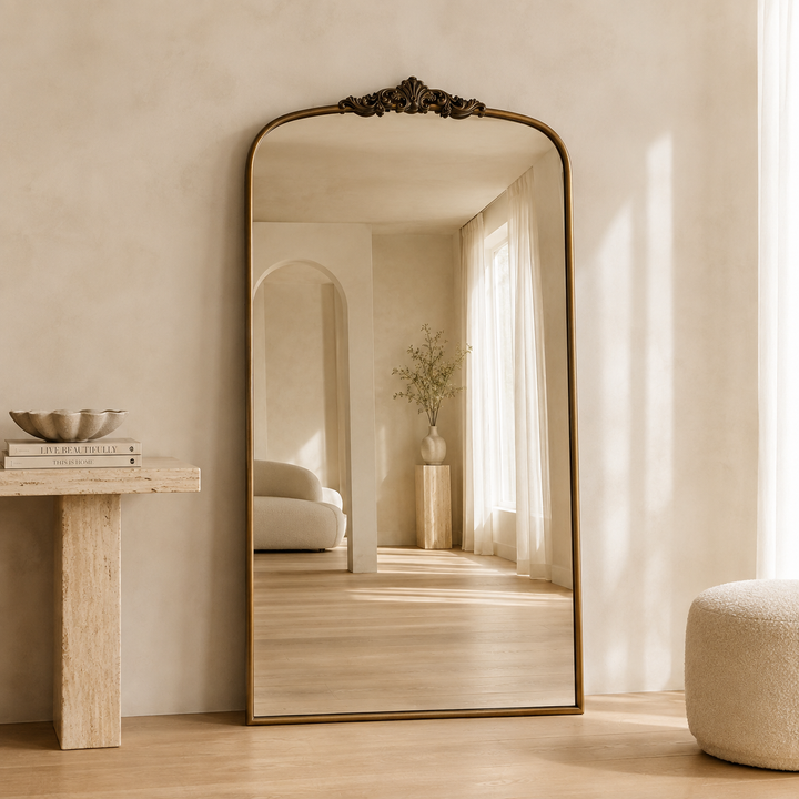 Kensington - 200x100cm FULL LENGTH ARCH ORNATE MIRROR