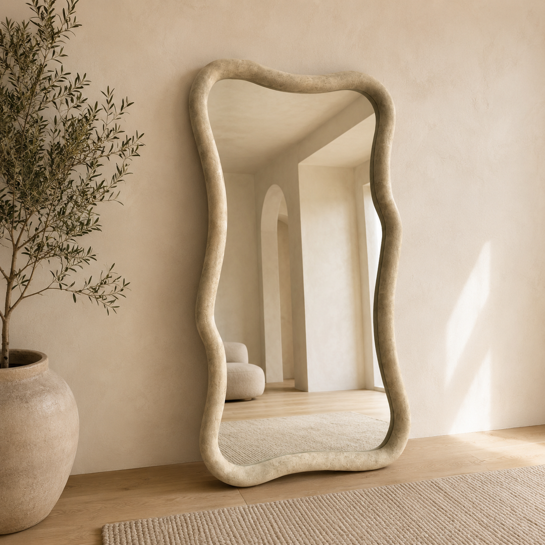 FOSSIL 190x110cm Irregular Curved Full Length Mirror