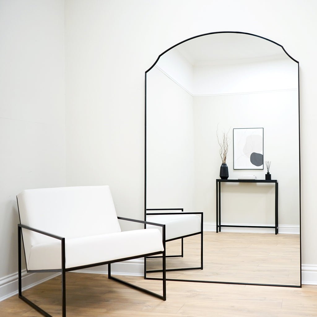 IYLA oversized black arch full-length mirror, 190x120cm